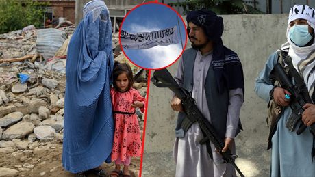 Avganistan talibani žene žena burka zastava