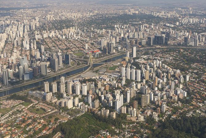 Sao Paulo Brazil, panorama grada