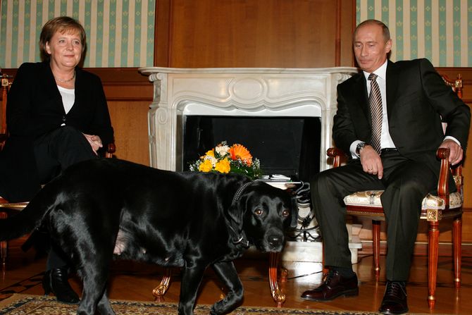 Angela Merkel i Vladimir Putin