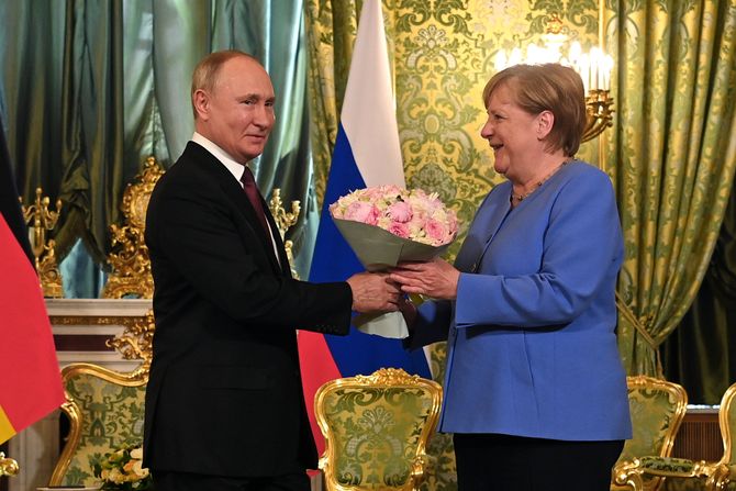 Angela Merkel Vladimir Putin