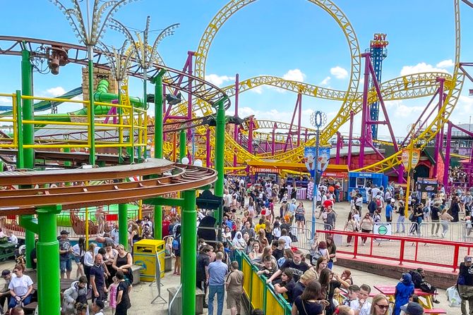 Zabavni park, Adventure Island, Southend-on-Sea in Essex