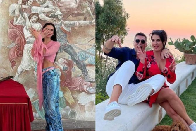 Dua Lipa opet pokazuje dvoglavog orla, a njena majka na obe ruke digla 3 prsta - Vimarsana News