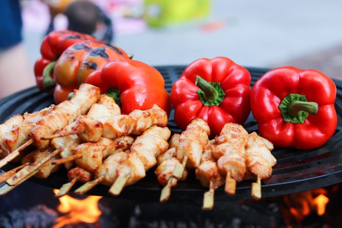 Pečenje paprika, roštilj