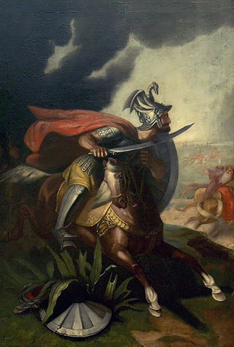 Miloš Obilić 1861 slikar Aleksandar Dobrić