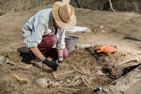 Archaeological excavations human skeleton ancient tomb arheologija arheološko nalazište skelet iskopavanje