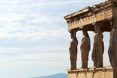 Karijatide, hram Erehtejon, Akropolj, Atina, Grčka