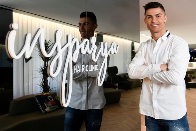 Kristijano Ronaldo, klinika za presađivanje kose Insparya, Insparja