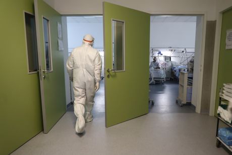 Bolnica, korona virus, korona, ilustracija