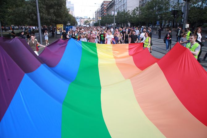 Beograd, LGBT, Gej Gay Prajd, Parada ponosa, zastava