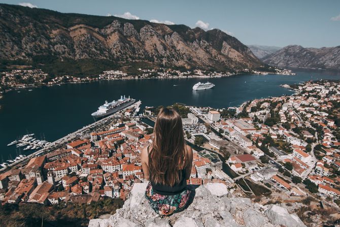 kotor, panorama, crna gora