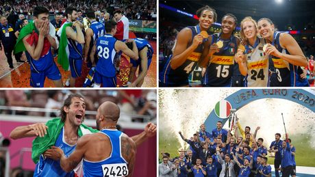 Slavlje italijanskih sportista