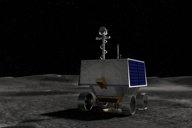 NASA, rover, Mesec