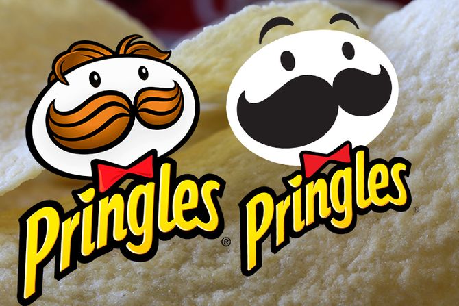 Pringles čips stari novi logo