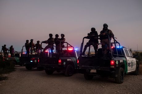 Policija, Meksiko, granica