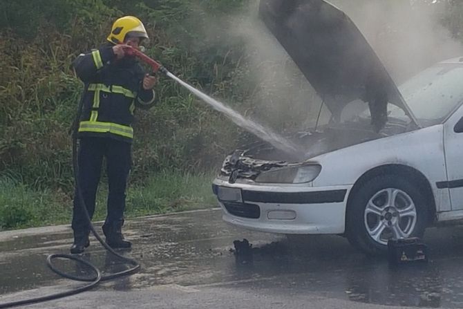 Zapaljen automobil, Ljig