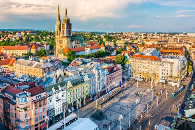 Croatia Hrvatska Zagreb Panorama