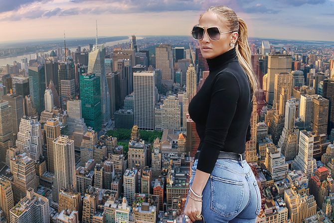 Dženifer Jennifer Lopez Menhetn Njujork