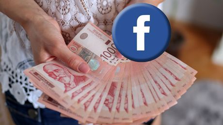 Žena novac pare ruke facebook prevara