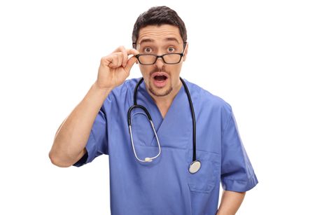 Surprised male doctor iznenađeni šok doktor lekar Surprised male doctor iznenađeni šok doktor lekar