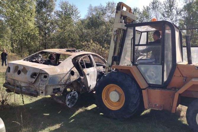 Nestala porodica Đokić spaljeni automobil uviđaj mesto zločina