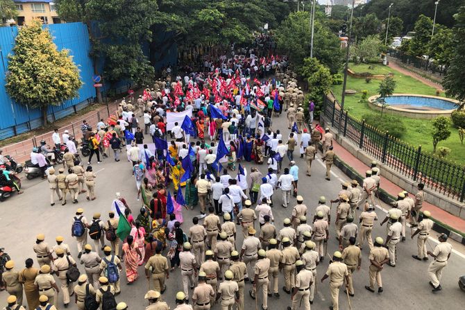 Indija farmeri protest