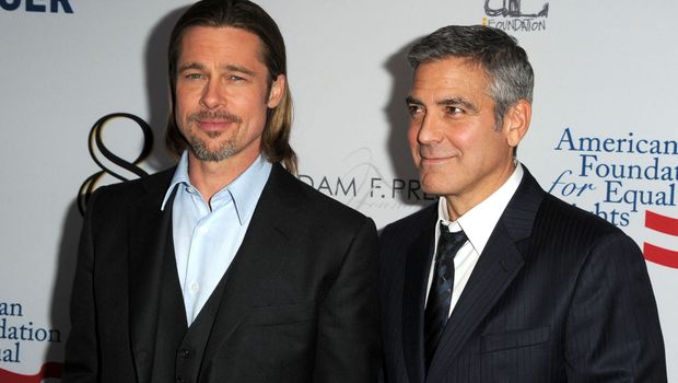 Bred Pit Džordž Kluni Brad Pitt George Clooney