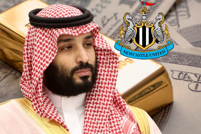 Mohamed bin Salman, pare, novac, zlato, keš Njukasl