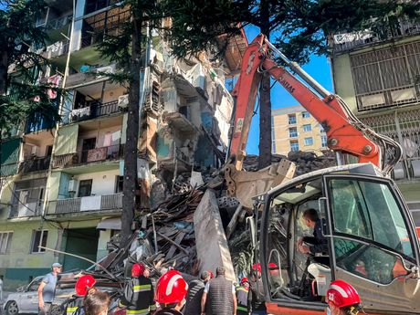 Gruzija, srušena zgrada Gruzija, srušena zgrada