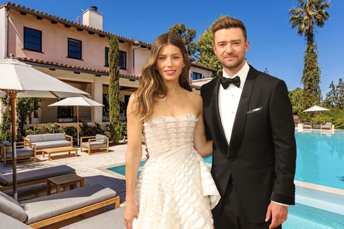 Justin Timberlake i Jessica Biel, Džastin Timberlejk i Džesika Bil, vila, Hollywood Hills