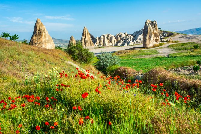 Nacionalni park Gorem, Turska, Kapadokija Anatolija Turska Vulkanske planine Goreme nacionalni park Nacionalni park Gorem, Turska, Kapadokija Anatolija Turska Vulkanske planine Goreme nacionalni park
