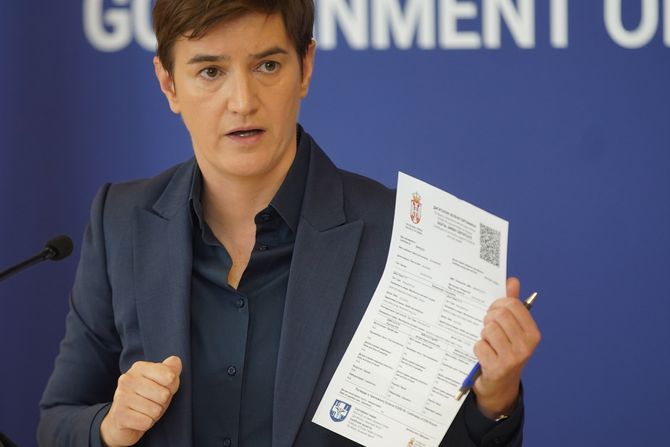 Ana Brnabić, kovid propusnica