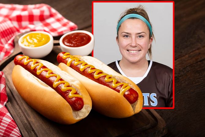 Madelyn Madie Lee Nicpon Hot Dog