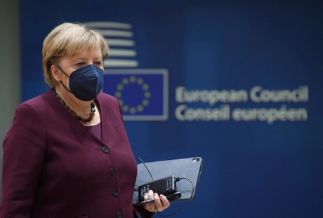 Angela Merkel Samit EU Brisel