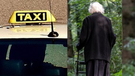 Taksi  stara žena Austrija