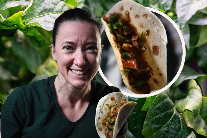 Astronaut Megan McArthur spicy space taco pepper papričica ljuti tako