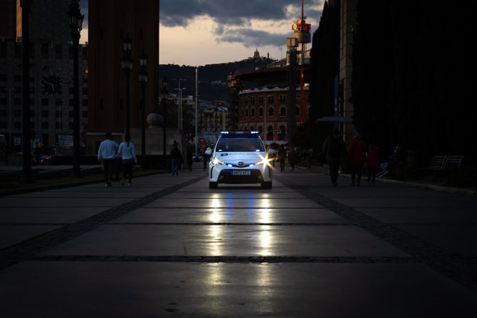 Madrid policija ilustracija