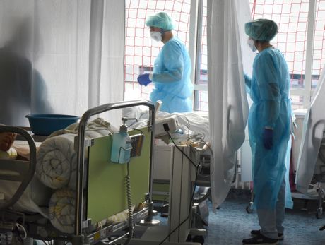 Bolnica, korona, ilustracija, Nemačka Bolnica, korona, ilustracija, Nemačka