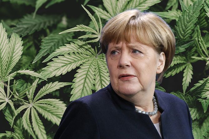 Angela Merkel Marihuana Kanabis