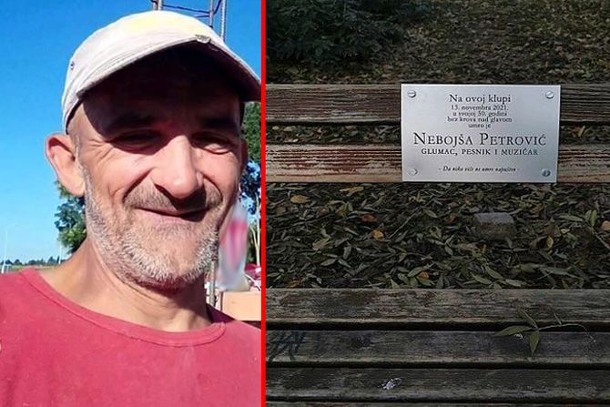 Nebojša Petrović, klupa na Trifkovićevom trgu na kojoj je preminuo novosadski glumac, pesnik i muzičar