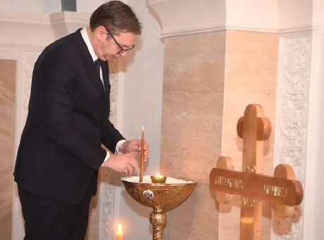 Aleksandar Vučić, Hram Svetog Save, patrijarh Irinej Aleksandar Vučić, Hram Svetog Save, patrijarh Irinej