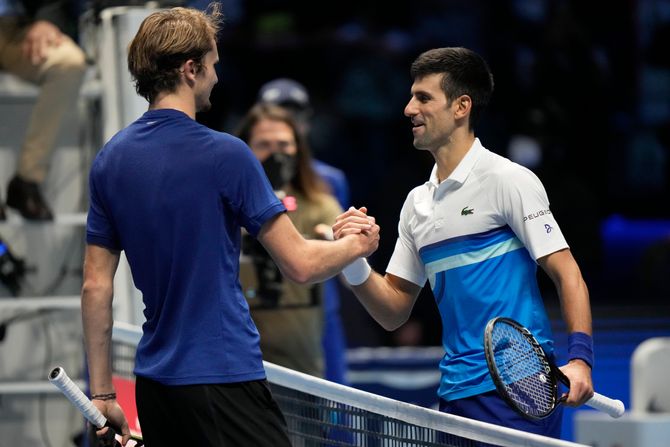 Aleksander Zverev, Novak Đoković Aleksander Zverev, Novak Đoković