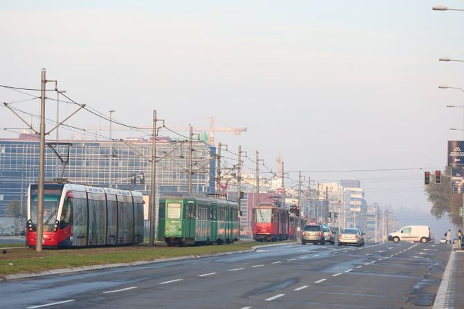 Tramvaji gsp autobus 95 zastoj gužva