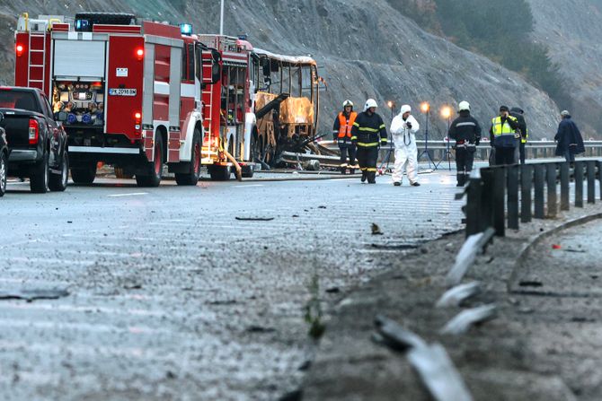 Bugarska zapalio se autobus 46 mrtvih Bulgaria Bush Crash