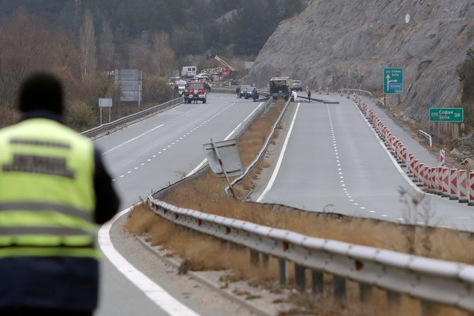 Bugarska zapalio se autobus Severna Makedonija