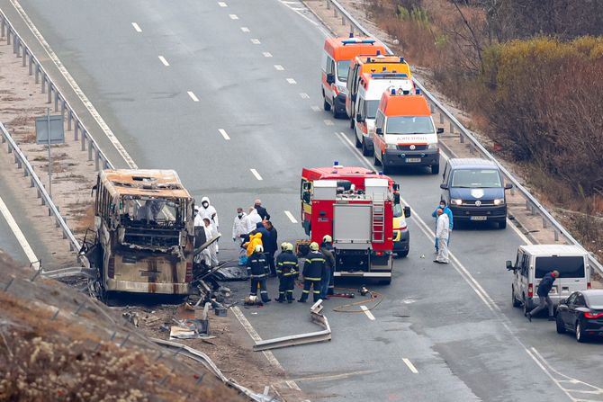 Bugarska autobus nesreća zapalio se