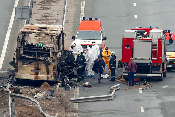 Bugarska autobus nesreća zapalio se