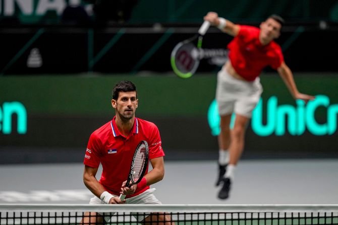 Novak Đoković i Nikola Ćaćić , Dejvis kup Novak Đoković i Nikola Ćaćić , Dejvis kup