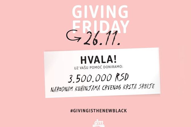 Akcija "Giving friday", dm drogerie