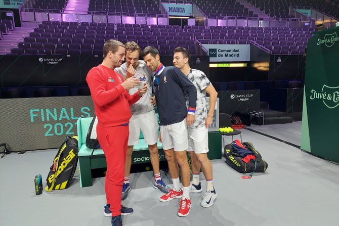 Dejvis Kup, Novak Đoković, Danil Medvedev, Viktor Troicki