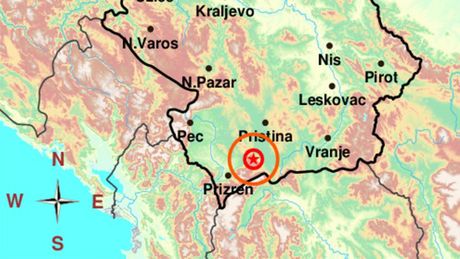 Zemljotres Uroševac Kosovo